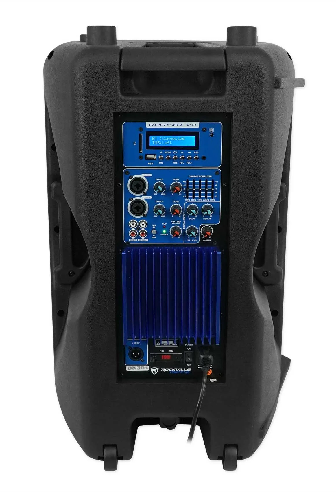 Rockville 15" Church Speaker Sound System w/ Headset Mic For Sermons, Speeches