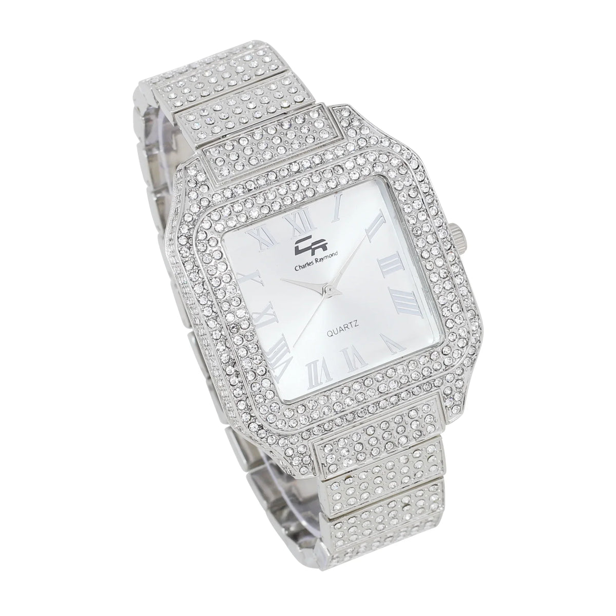 Women's Luxury Crystal Diamonds Iced Out Watch, a True Testament to blinged-Out Beauty and Timeless Glamour ( Classic-)