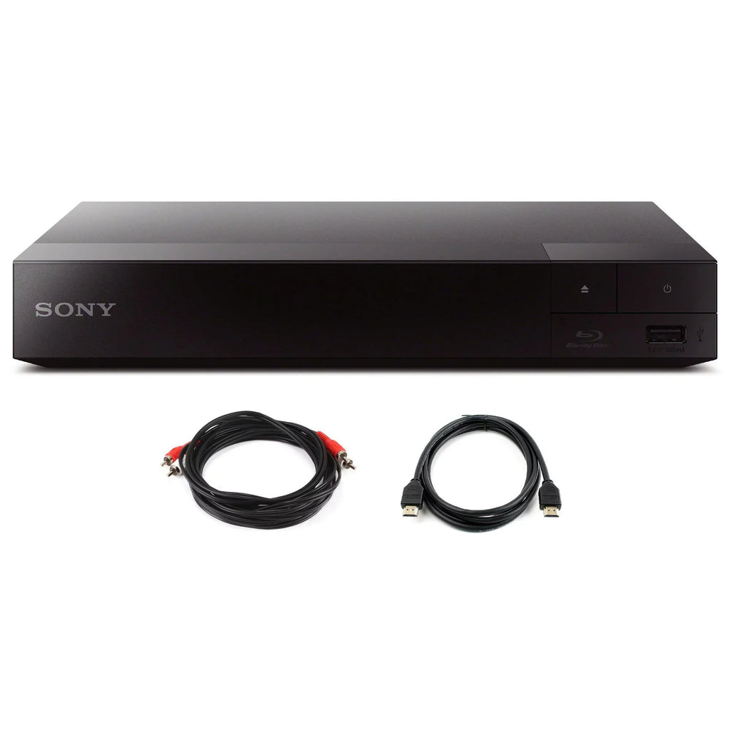 Sony  Streaming Blu-Ray Player with WiFi (2016) plus Two Cable Bundle