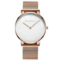 Fashion Rose gold Lover Watches Men Waterproof Ultra thin Quartz Watch Top Luxury Brand Woman Elegant Dress Ladies Watch