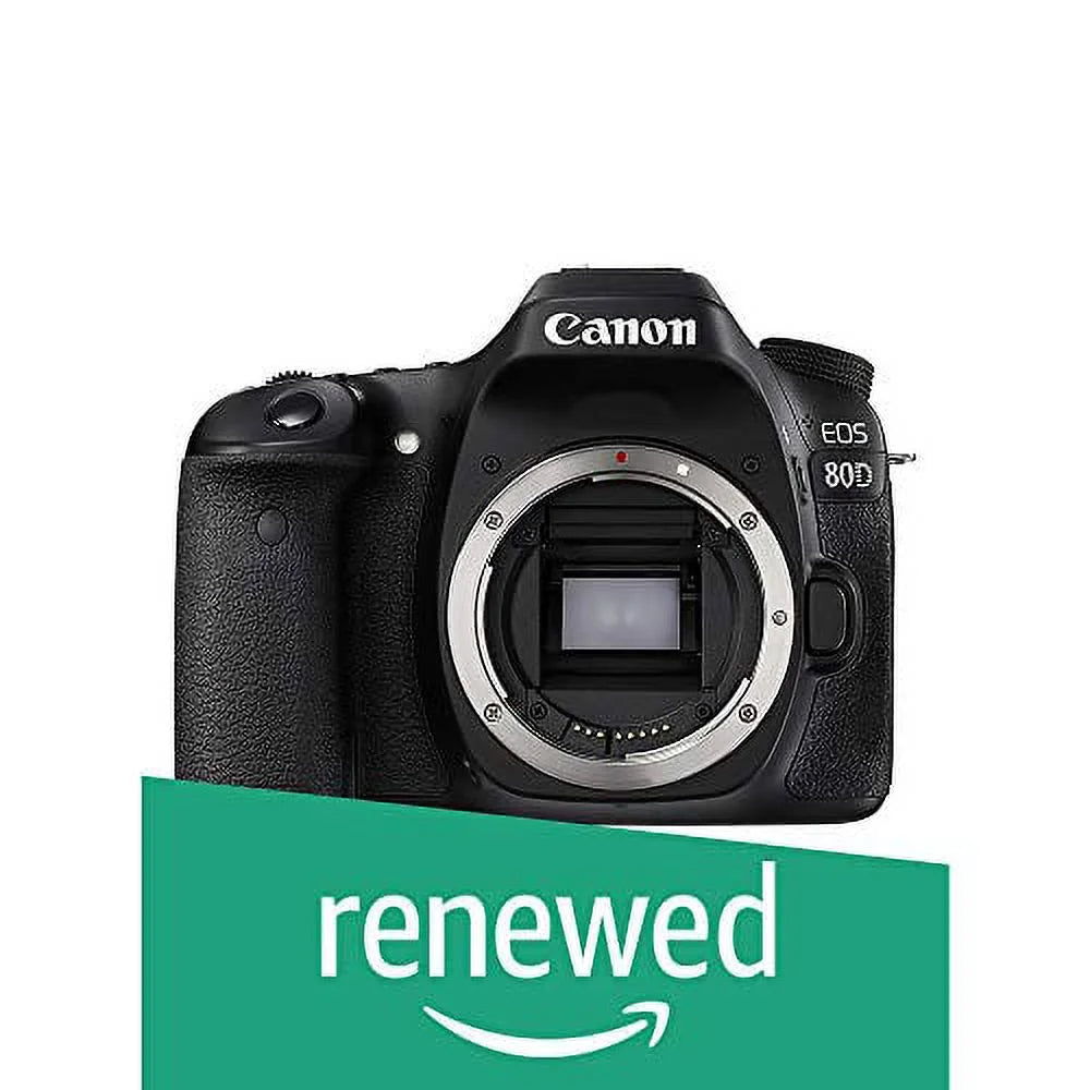 Restored Canon  80D Digital  Camera Body (Black) (Refurbished)
