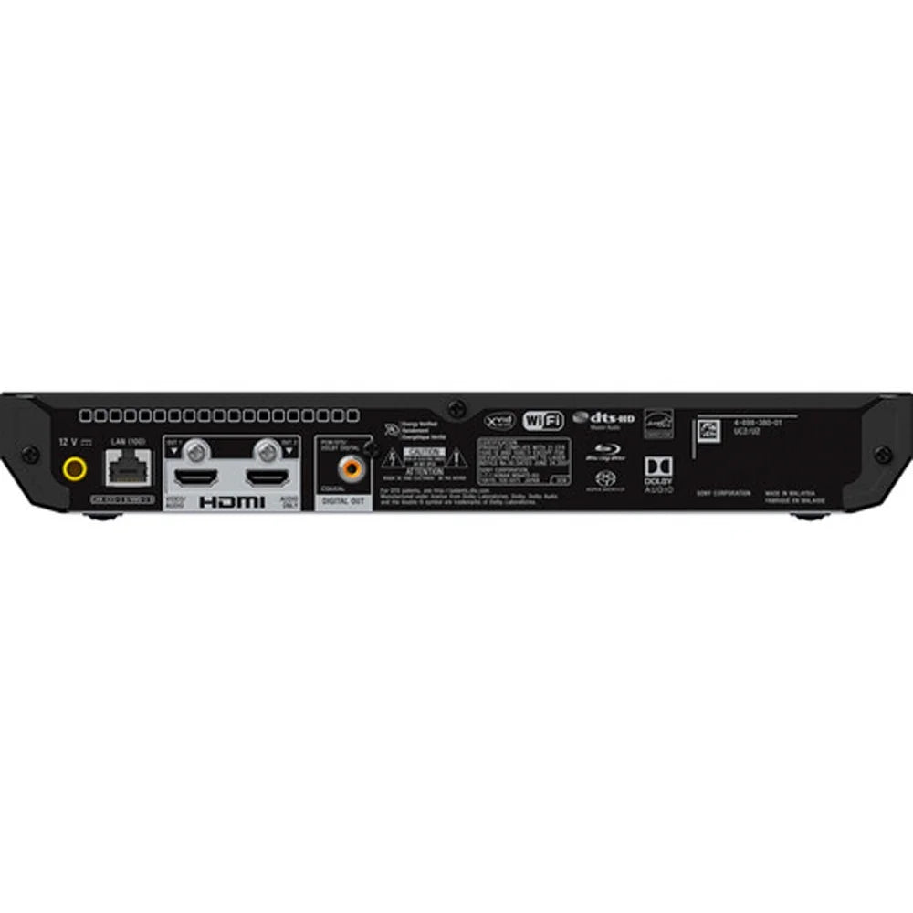Sony -/  4K  Network Blu-ray Disc Player with Hi-Res Audio Bundle Includes 1 Year Extended Protection Plan and Lexar 64GB JumpDrive   2.0 Flash Drive Black