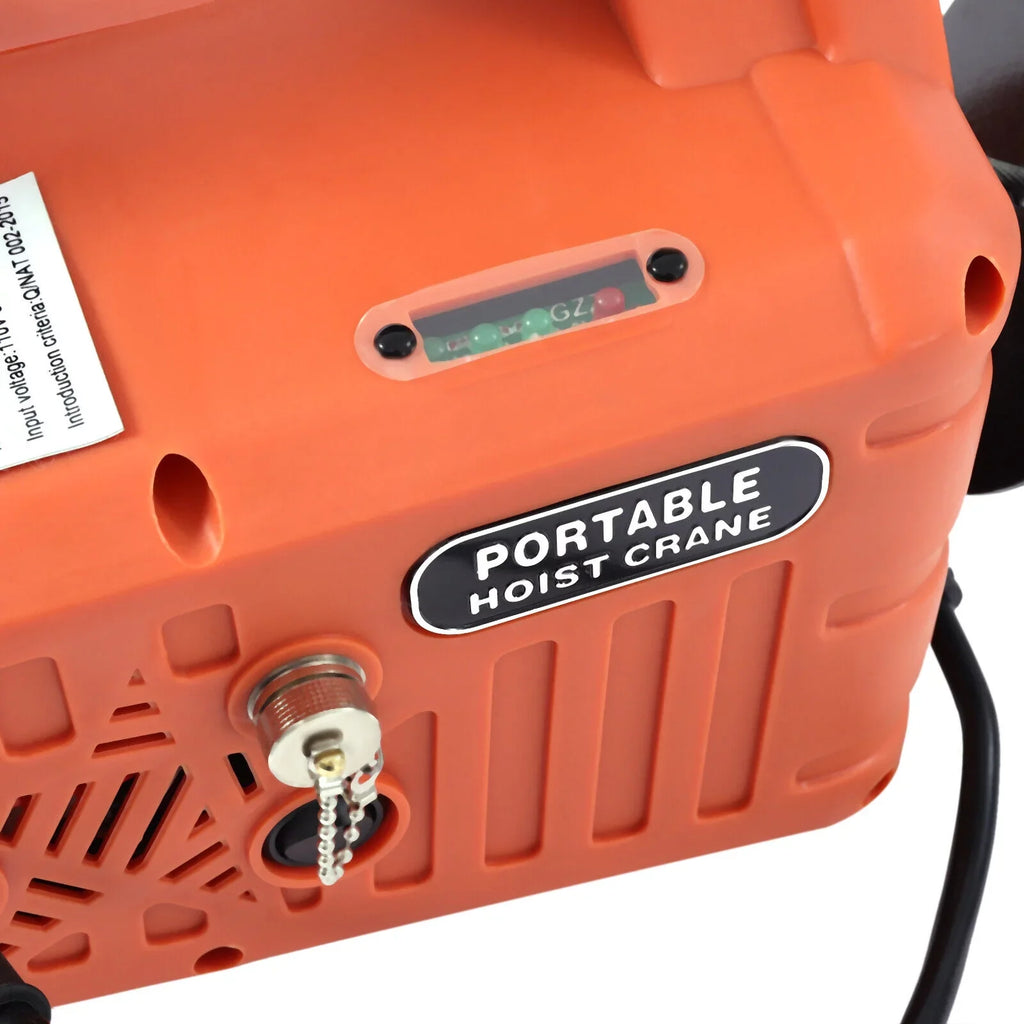 ZhdnBhnos 110V 1100  3-in-1 Electric Hoist Winch Portable Crane Lift Kit Wireless Remote Control