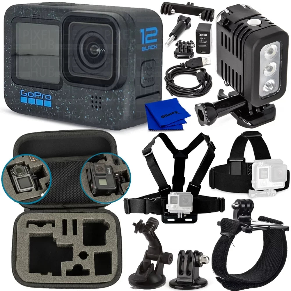 GoPro  Black -121- - 8PC Accessory Bundle