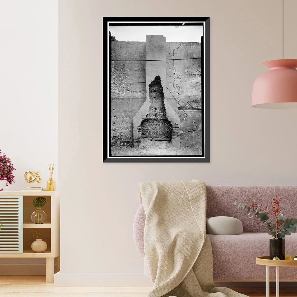 Historic Framed Print, Horton House (Remains), Main Road, Jekyll Island, Glynn County,  - 4, 17-7/8" x 21-7/8"