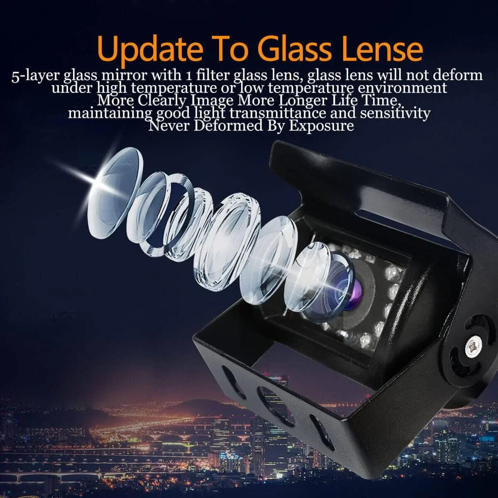 Car Rear View Reverse Backup Camera with 18  Night Vision, Waterproof  Parking Backup Camera for Bus Truck