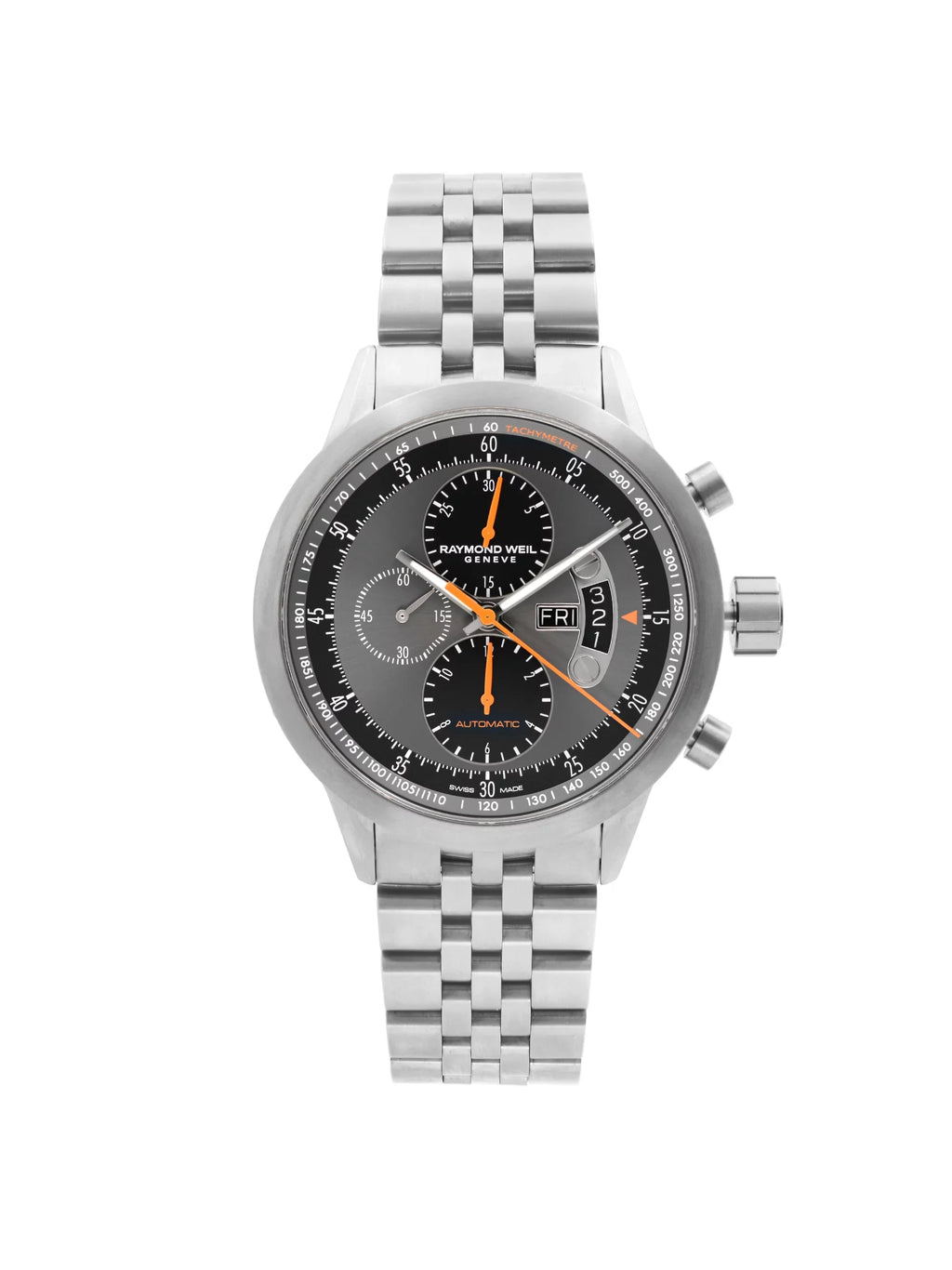 Pre-Owned Raymond Weil Freelancer Titanium Gray Dial Automatic Mens Watch 7745--05609 (Good)