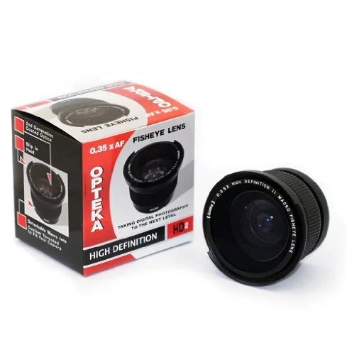 Opteka .35x  Super Wide Angle Panoramic Macro Fisheye Lens for Canon   MiniDV Digital Camcorder