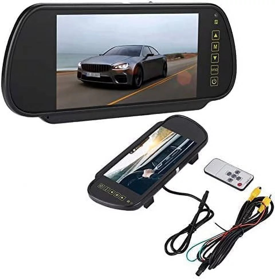 Bileeko Car Rear View Mirror 7 Inch  Vehicle Monitor Screen for Parking