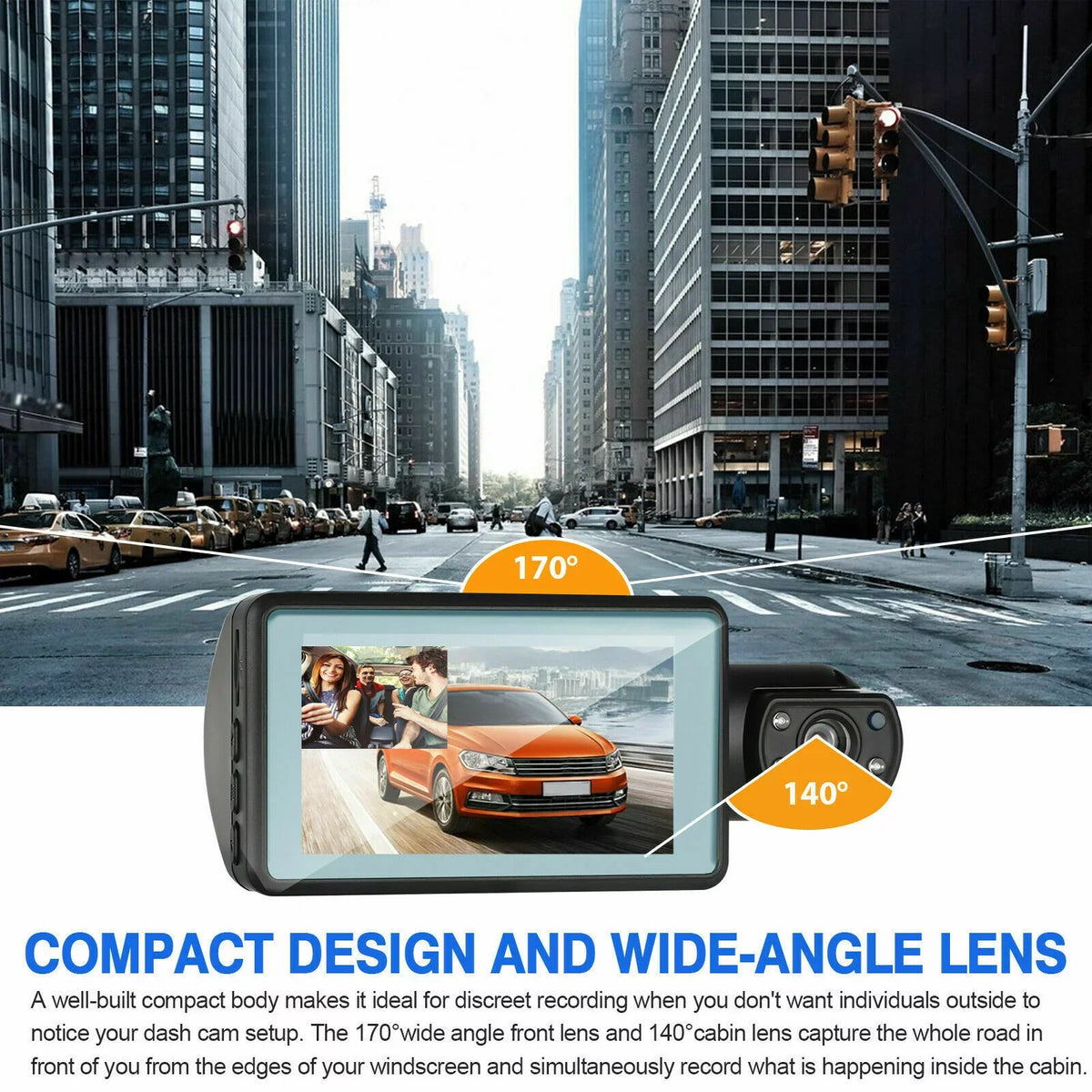 Dash Cam Front and Inside for Car, Dual Dash Cam /32GB  Card,  1080P Car Camera Dual Lens, Wide Angel  Car Parking Driving Recorder Night Vision Loop Recording -Sensor