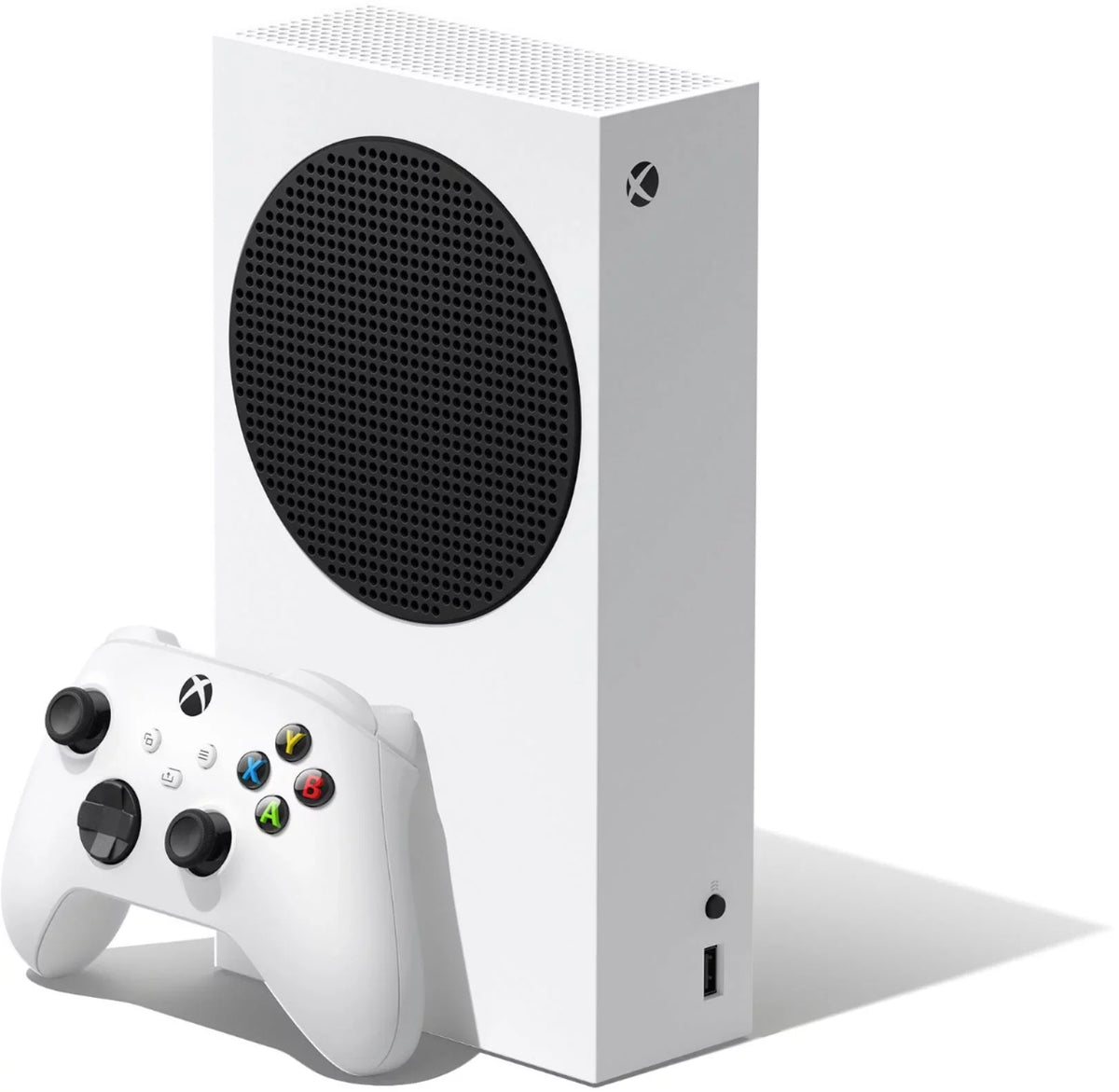 Microsoft Xbox Series  Console Fortnite Rocket League with White  Compact Controller, Charge Cable/Battery and Wireless Controller Keypad