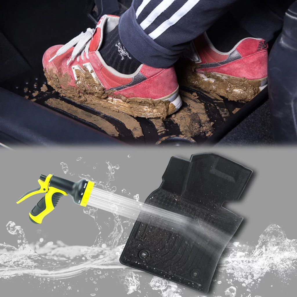 Black Floor Mats Liners Replacement for Genesis  2022 2023 Heavy Duty All Weather Protection Front Rear Car Carpet Custom Fit Durable Odorless