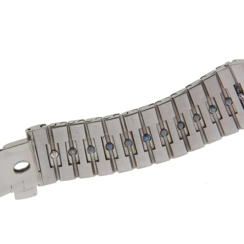 Pre-Owned Omega  De Ville Watch Stainless Steel Swiss Made Silver/Gold Quartz Silver Dial Boys (Fair)