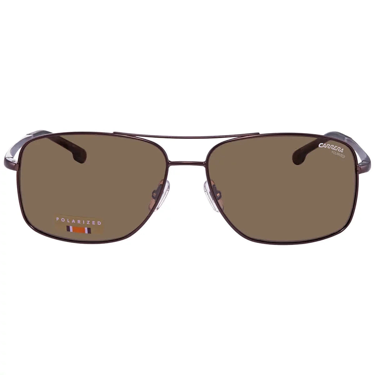 Carrera Polarized Bronze Rectangular Men's Sunglasses  8040/ 009Q/ 60
