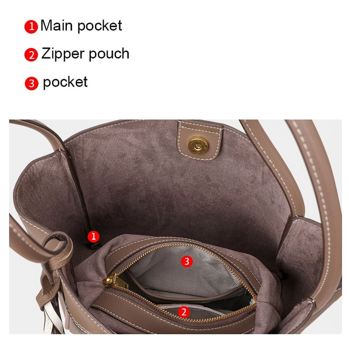 Aidrani Ladies 2024 new commuter Tote bag Fashion retro leather women's bag