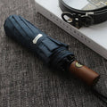Umbrella Men Business 10 Ribs Wood Handle Golf Sun Umbrellas Windproof Anti  Parasol Clear Umbrella +