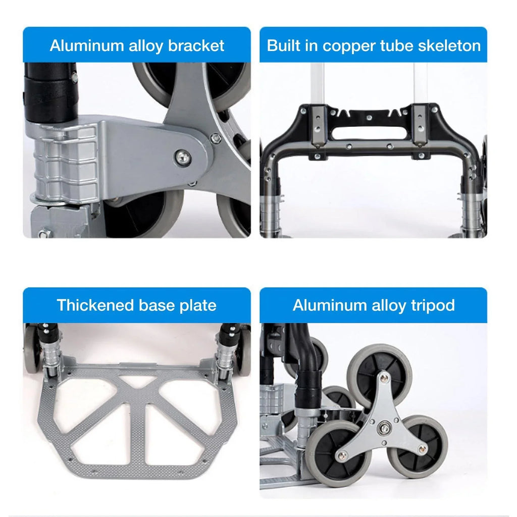 Moving Dolly For Stairs | Heavy Duty Collapsible Trolley With Wheels | Portable Folding Truck For Luggage, Moving, Travel, Shopping, Workplace, Warehouse Distribution