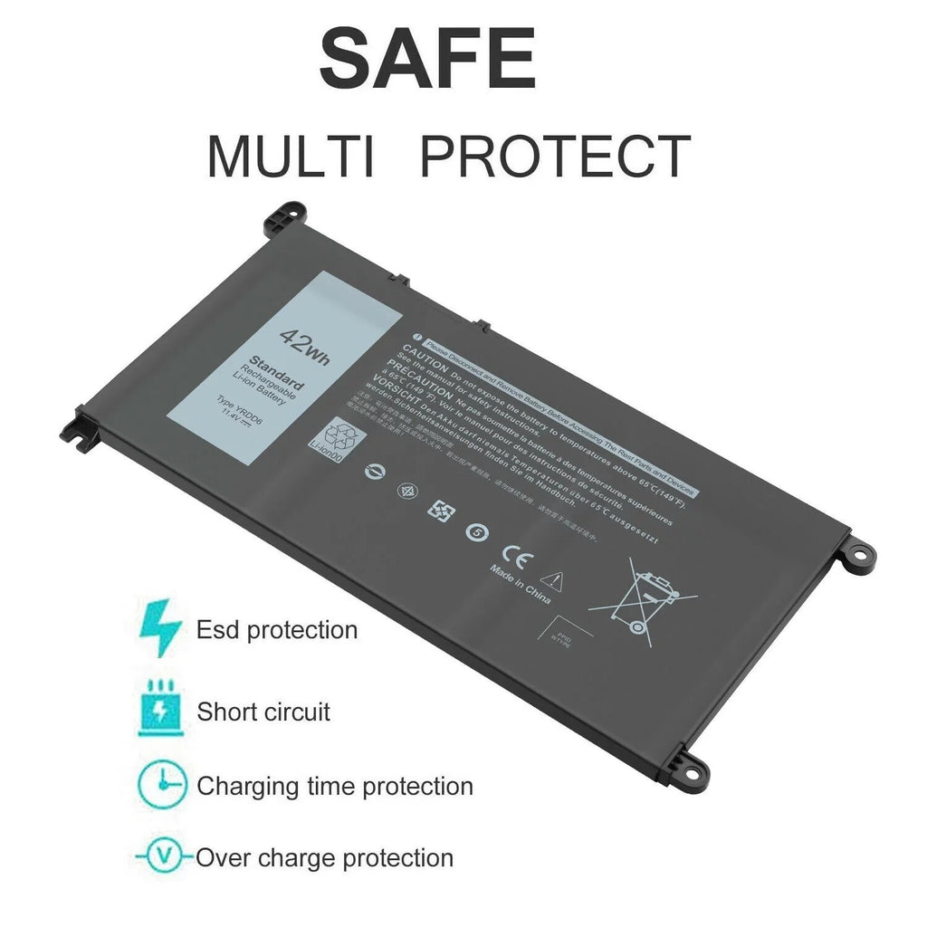 42Wh  Laptop Battery for Dell Inspiron 7586 5482 5485 5491 3310 3493 2in1