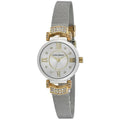 Laura Ashley Women's  Deco Crystal Accent Two Toned Gold Mesh Watch - One Size