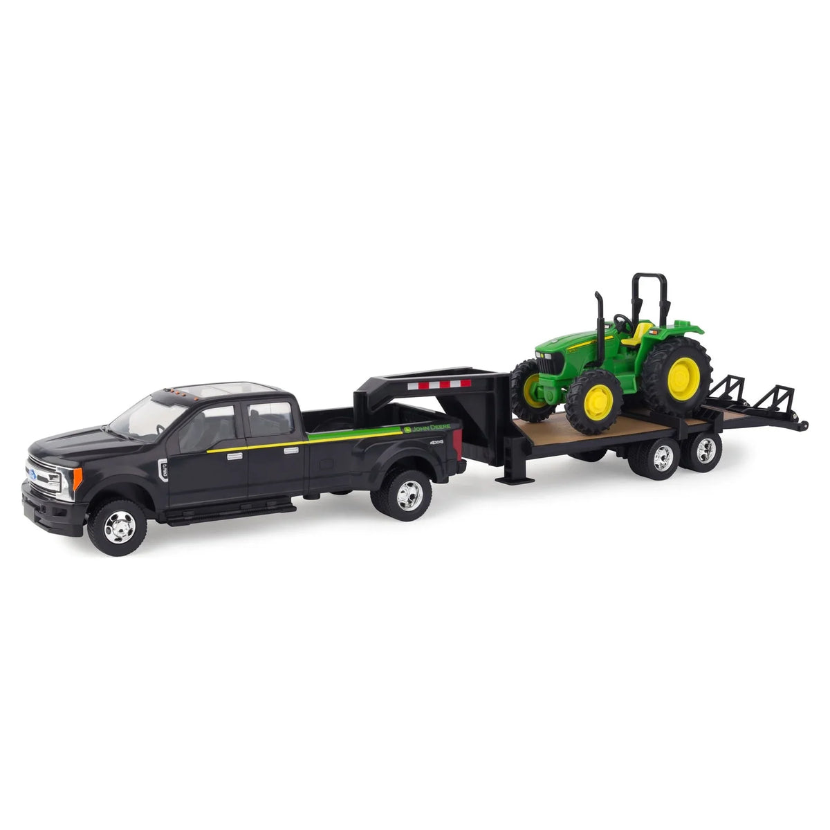 John Deere Toy Truck And Toy Tractor Set, 2017 Ford  & 5075E Tractor, 1:32 Scale