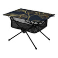 Luxury Golden Rose Flower Camping Folding Table Portable Beach Table with Storage Bag Compact Picnic Table for Outdoor Travel Fishing