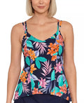Swim Solutions   Princess-Seam Tankini Swim Top,  18