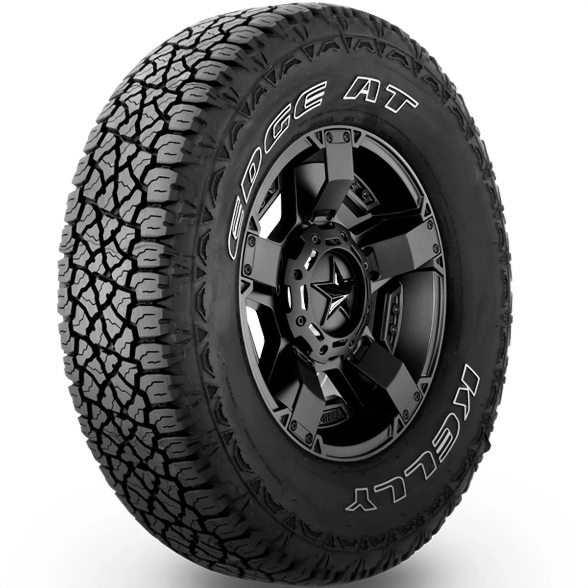 Set of 4 () Kelly Edge / 265/70R17 115T  All Terrain Tires Fits: 2014-18 Chevrolet Silverado 1500 , 2010-21  Sierra 1500