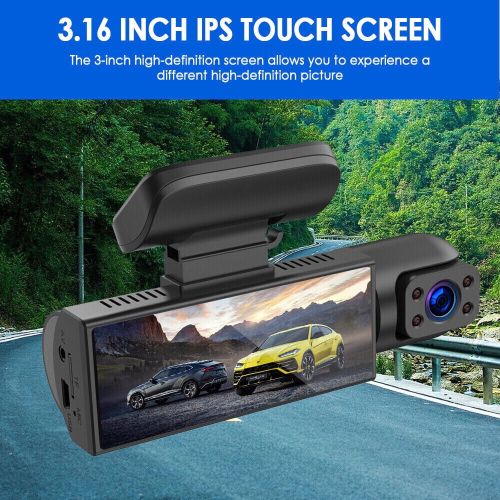 · Dash Cam - Ensure Your Road Safety with Dual Lens Front and Inside Recording