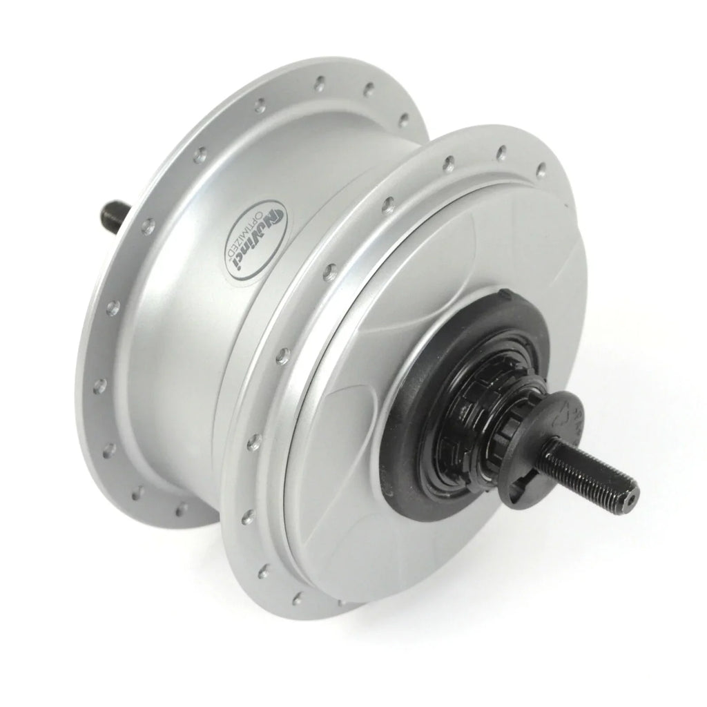NuVinci   Internal Gear Bicycle Rear Hub Silver 32h Rim Brake // New