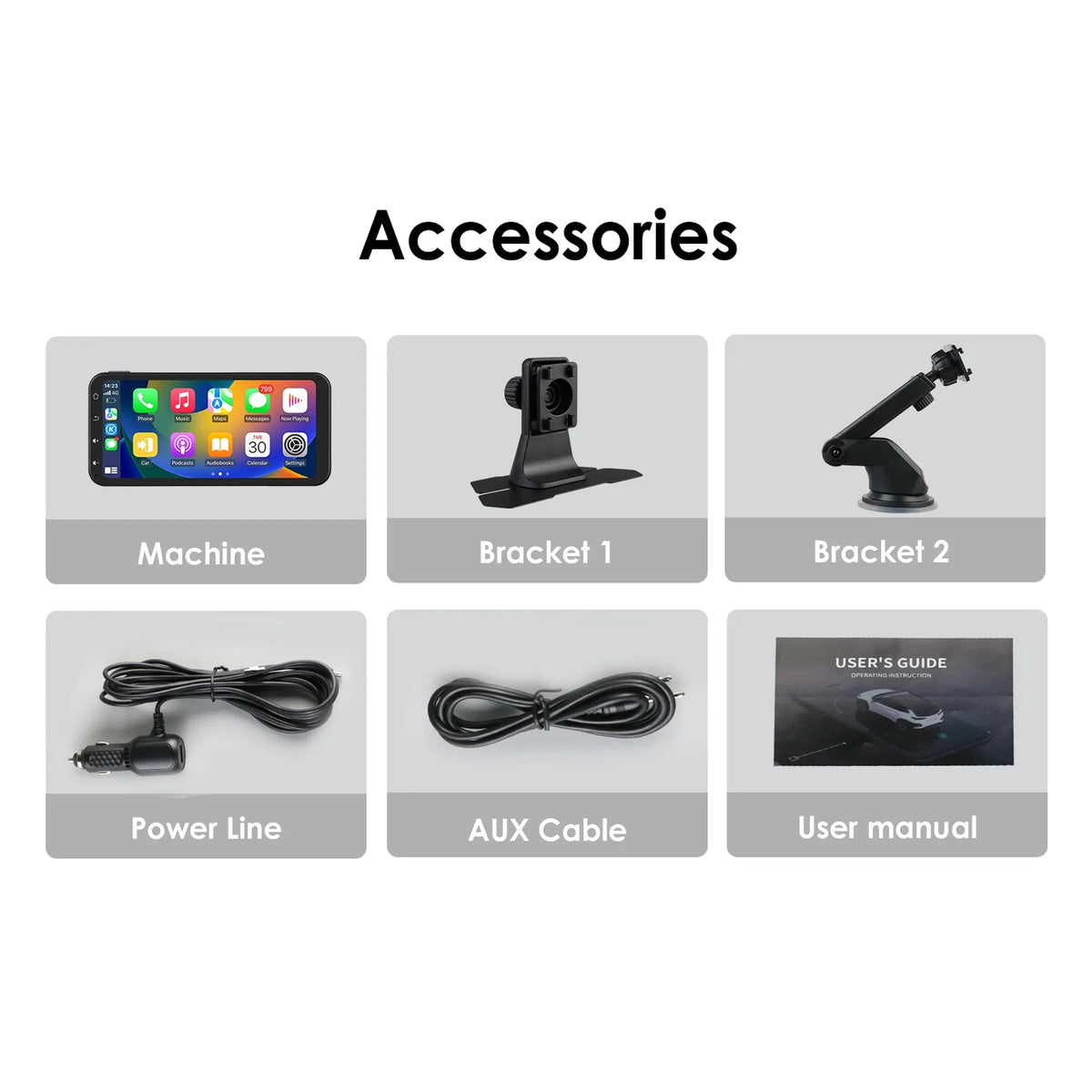 Ossuret 6.25" Touchscreen Bluetooth 360° Adjustable Car Stereo Radio Receiver  Navigation Audio With Wireless Apple Carplay Android Auto Support Backup Camera