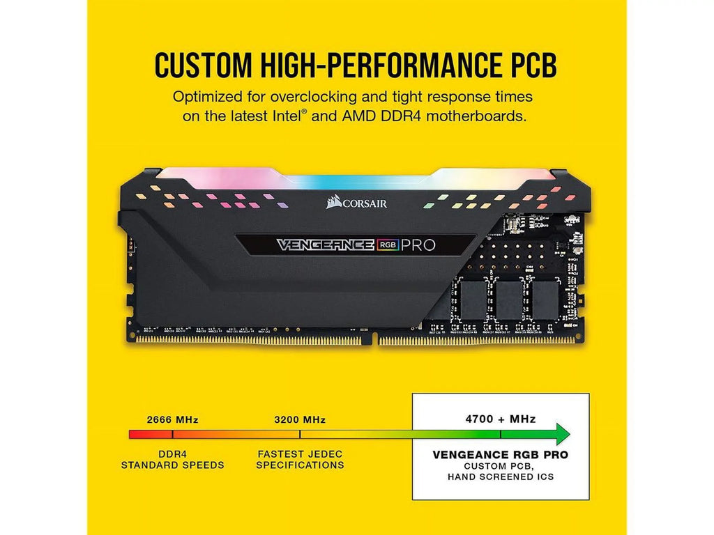 Corsair Vengeance   16GB (2x8GB)  3200MHz   Desktop Memory - Black