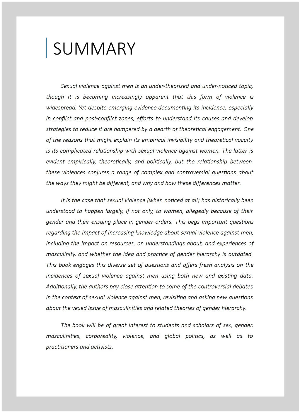 Pre-owned Sexual Violence Against Men in Global Politics, Hardenclosure by Zalewski, Marysia (); Drumond, Paula (); Prugl, Elisabeth (); Stern, Maria (),  1138209902, -13 9781138209909