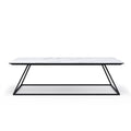 '-Modern  Savvy Modern White Carrara Coffee Table