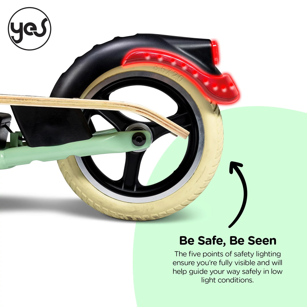 Yvolution  Electric Scooter for Adults (Green)  Display, Foldable Design