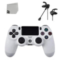 White DualShock  Wireless Controller Bundle - Like New - With Earbuds   Included