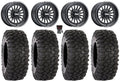 MetalFX Delta 15" Wheels Black 33"  Tires Polaris   1000 /   / Ranger  900/1000