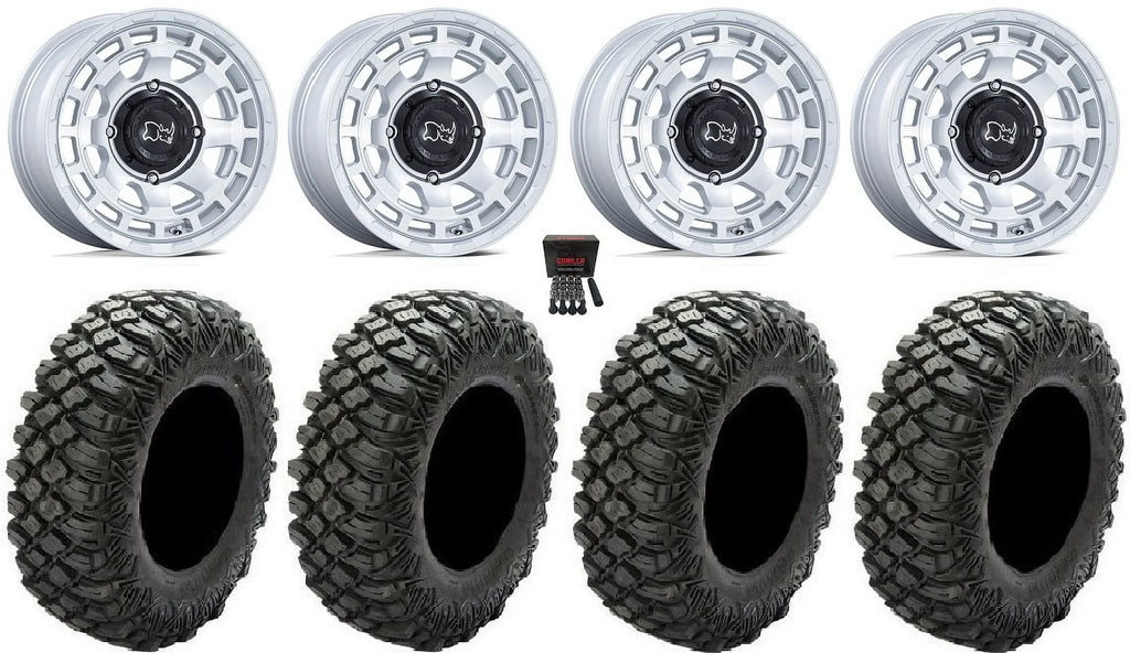 Black Rhino Chamber 14" Wheels Si 30" Crawler  Tires Honda Rincon Yamaha Rhino Kawasaki Brute Force Suzuki KingQuad
