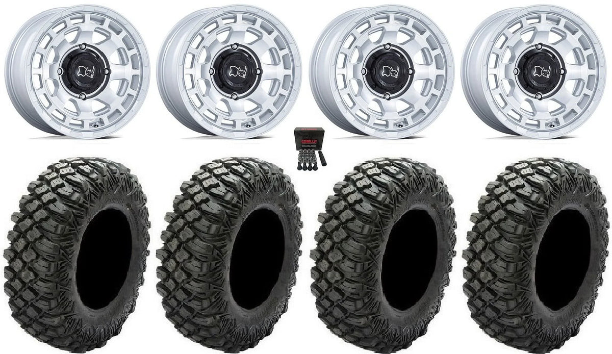 Black Rhino Chamber 14" Wheels Si 30" Crawler  Tires Honda Rincon Yamaha Rhino Kawasaki Brute Force Suzuki KingQuad