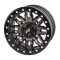 (2 Pack) 4/156 Tusk Teton Beadlock Wheel 14x7 4.0 + 3.0 Smoke/Black For  Wolverine  4 1000 -Spec 2022