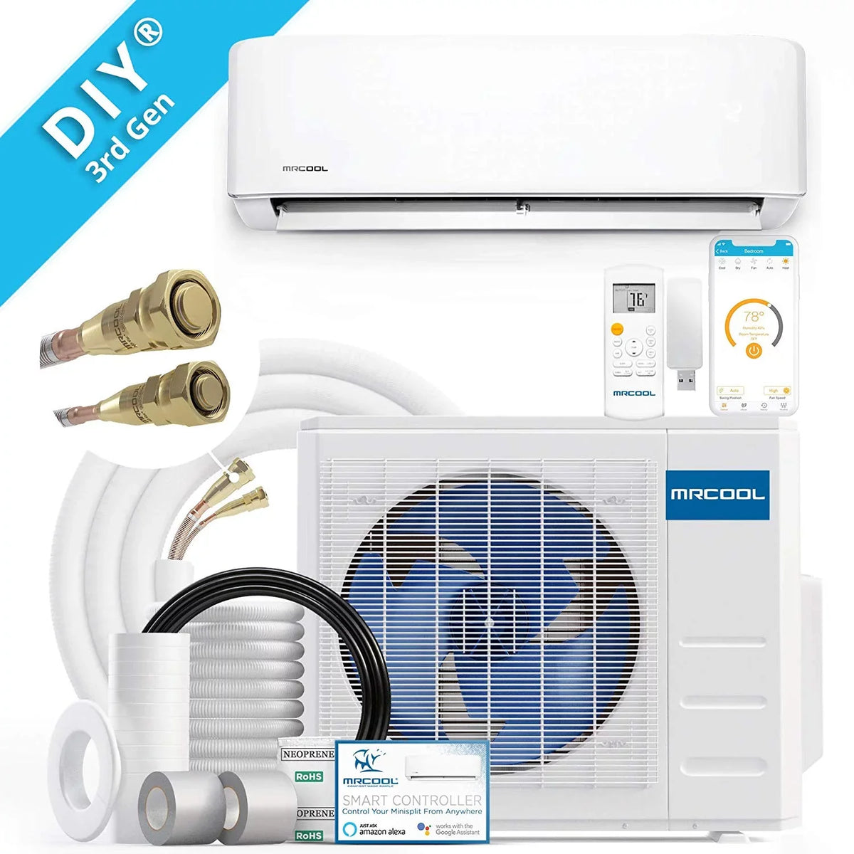 24k  20  Ductless Heat Pump Split System 3rd Generation - Energy Star 230v