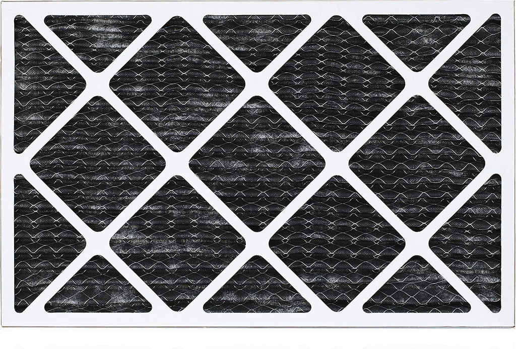 Filterbuy 14x20x1  8 Odor Eliminator Pleated   Furnace Air Filters with Activated Carbon (5-Pack)