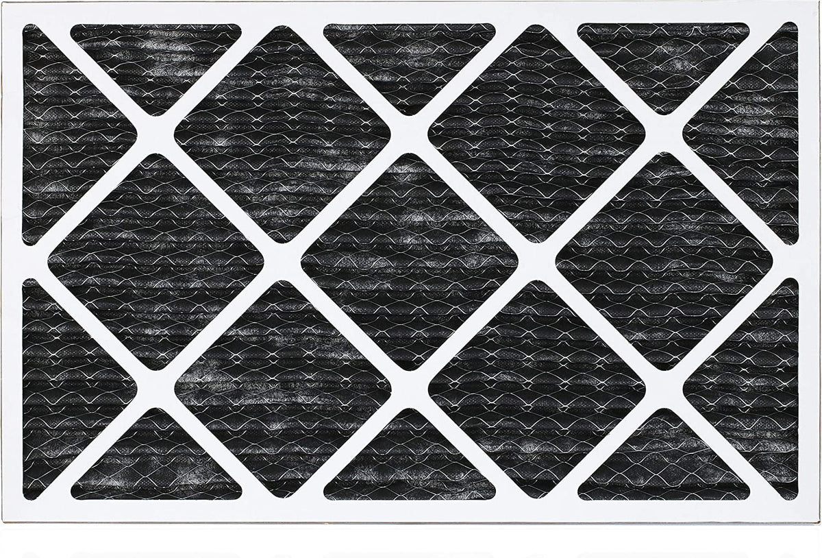 Filterbuy 14x20x1  8 Odor Eliminator Pleated   Furnace Air Filters with Activated Carbon (5-Pack)