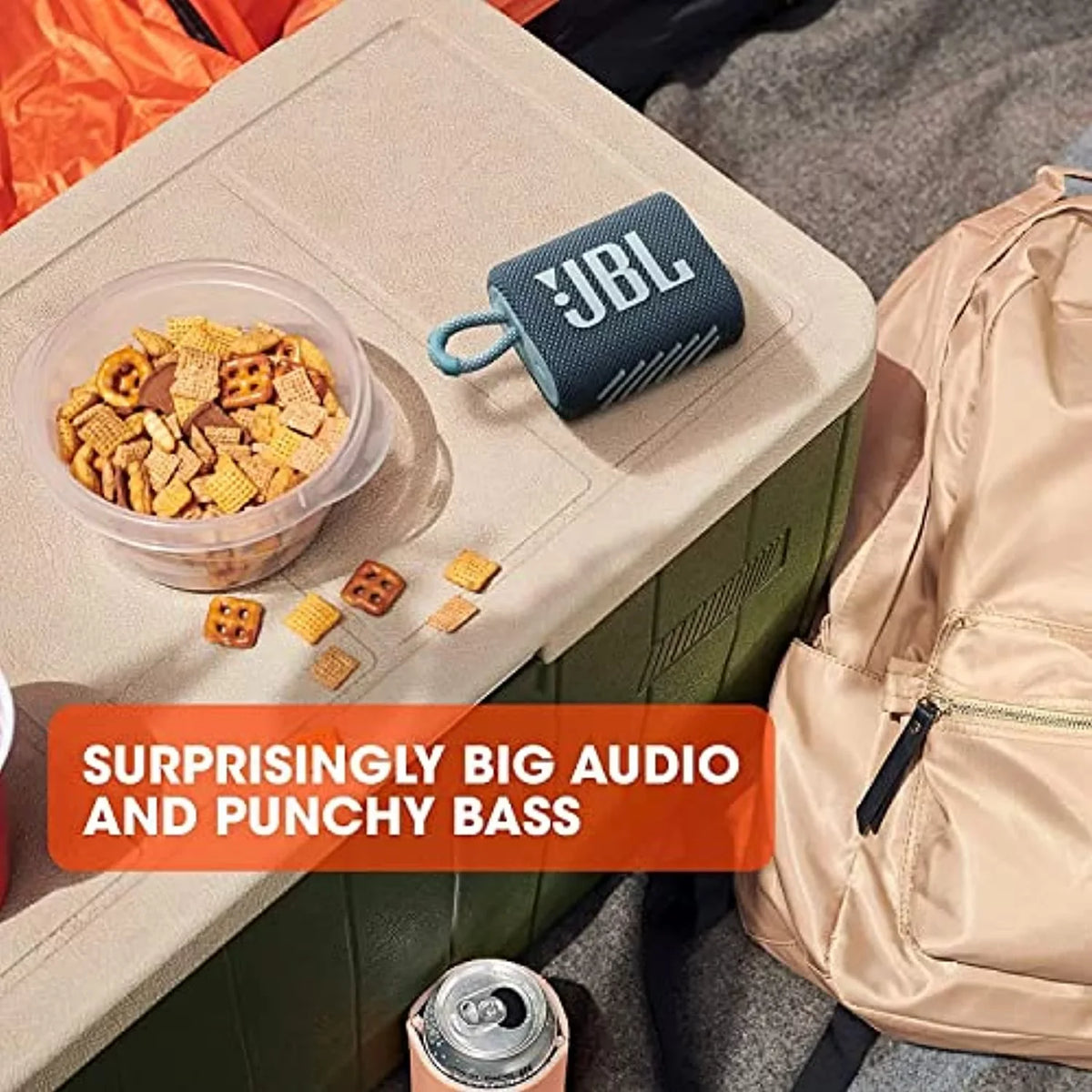 Restored  Go 3 Portable Waterproof & Dustproof  Outdoor Wireless Bluetooth Speaker (Blue) (Refurbished)