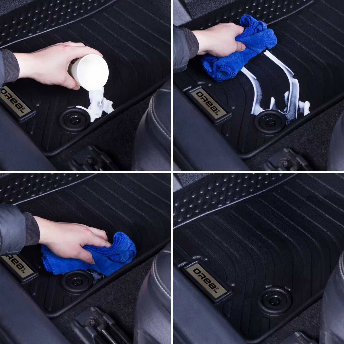 Black Floor Mats Liners Replacement for Genesis  2022 2023 Heavy Duty All Weather Protection Front Rear Car Carpet Custom Fit Durable Odorless