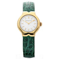 Tiffany&amp;Co Tesoro  18k Yellow Gold Case White Dial Leather Ladies Watch