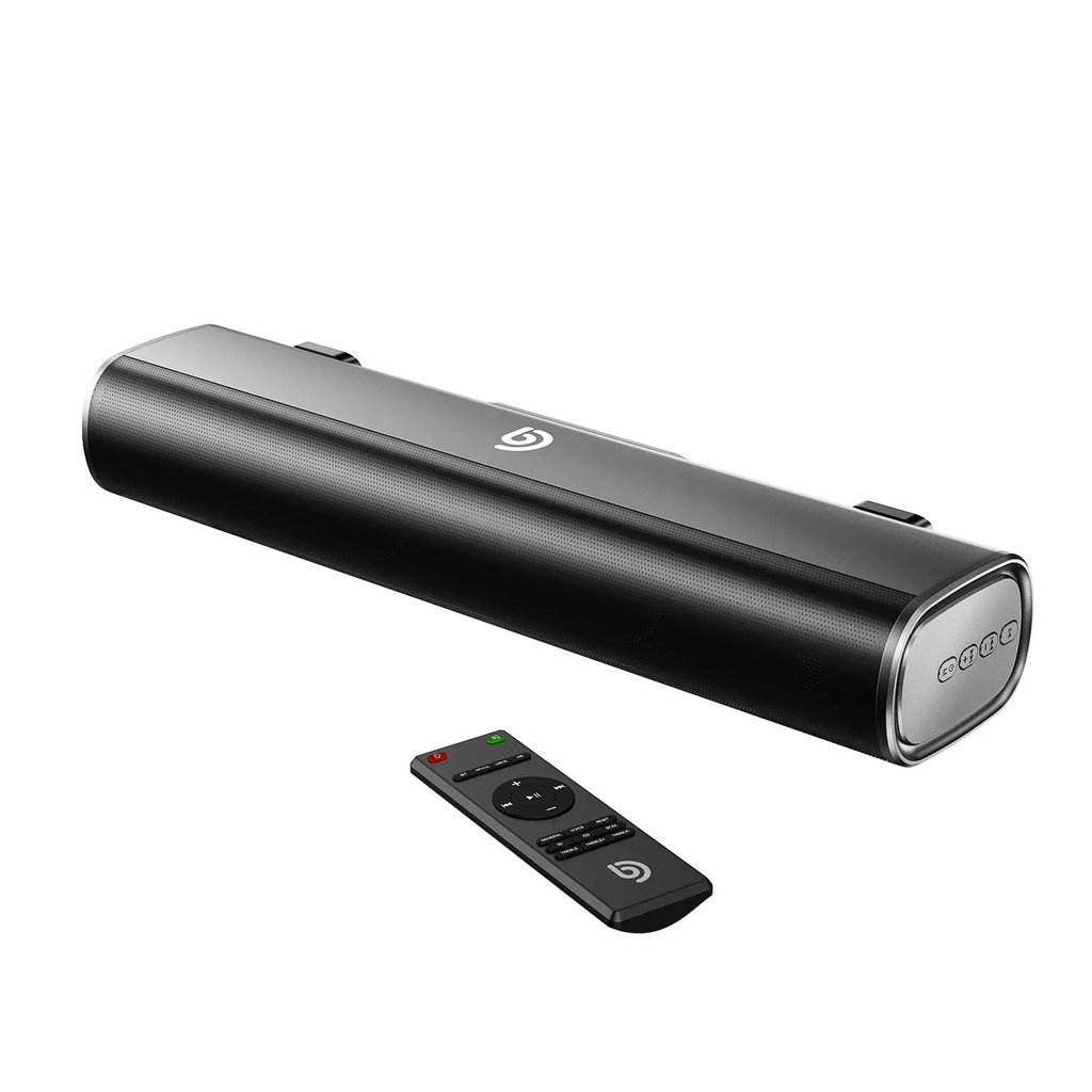 SoundBars For , Bomaker 16-Inch 2.0  Sound bar, Wireless Bluetooth 5.0 Computer Speaker, 105dB, 3D Surround Sound
