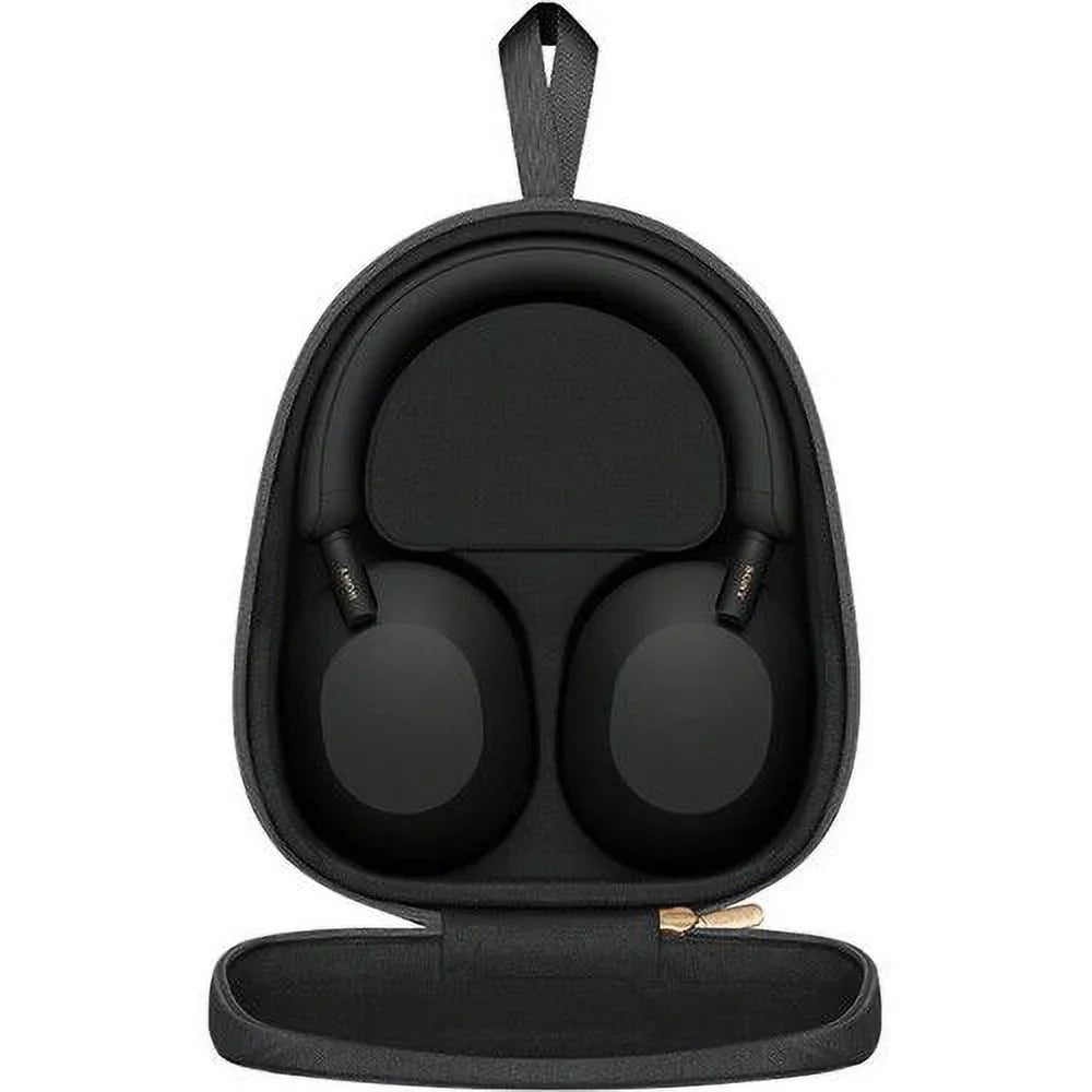 Sony -1000XM5 Wireless Industry Leading Noise Cancelling Headphones ( Black ), Crystal Clear Hands-Free Calling, Hi-Res Audio, and Alexa Voice Control + ZeeTech Microfiber Cleaning Cloth