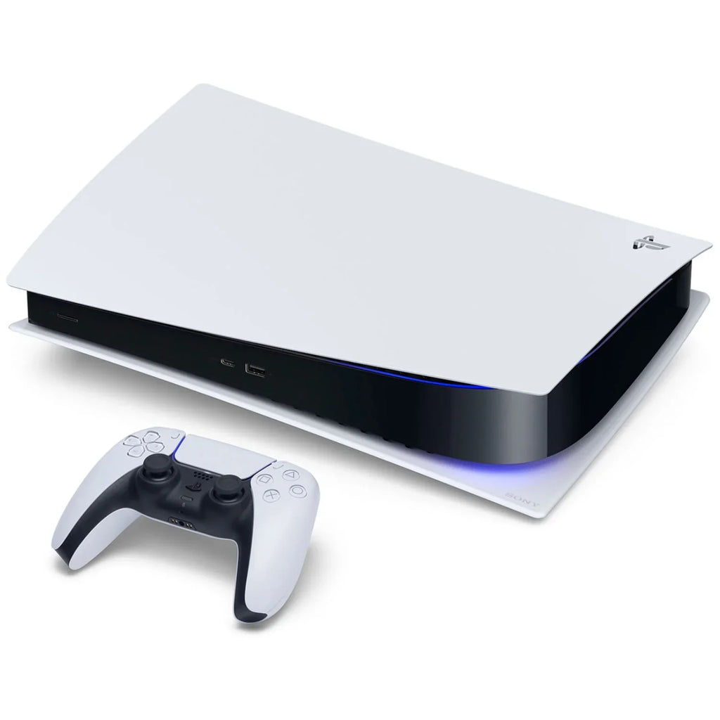 Sony Playstation 5 Disc Version Console with Extra White Controller, Black  3D Headset and Ghost of Tsushima Director's Cut Bundle with Cleaning Cloth