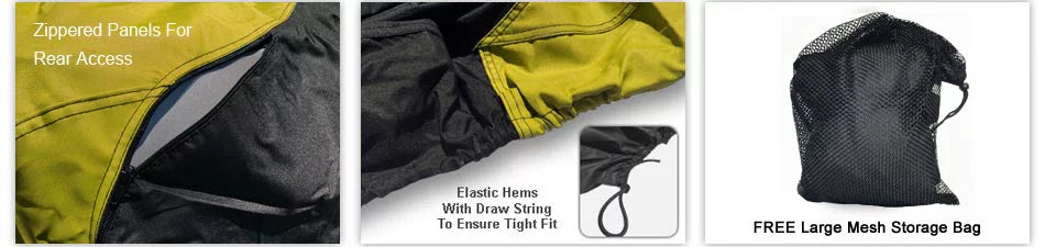 Weatherproof Jet Ski Cover For  Wave Runner  Limited  2017-2018 -  / Black - All Weather - Trailerable - Protects from Rain, Sun, & More! Includes Trailer Straps & Storage Bag