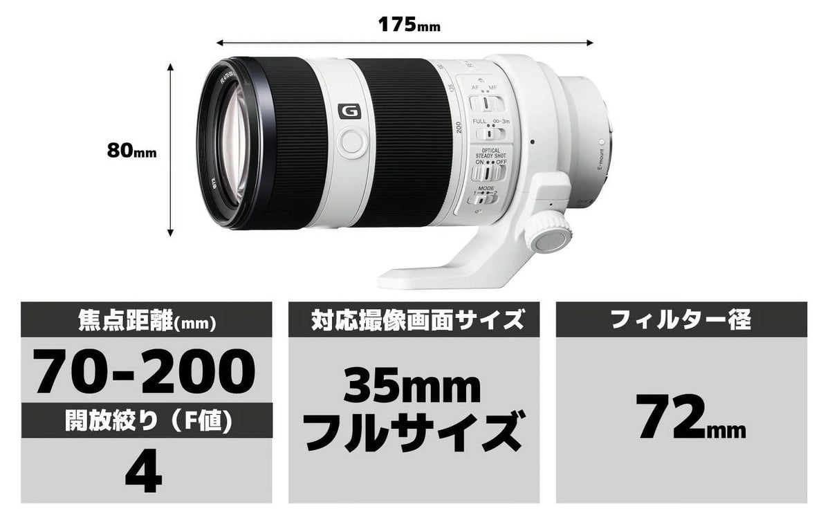Sony   70-200mm    -mount Full Frame Interchangeable Lens - International Version (No Warranty)